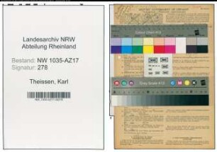Entnazifizierung Karl Theissen , geb. 02.11.1894 (Buchhalter)