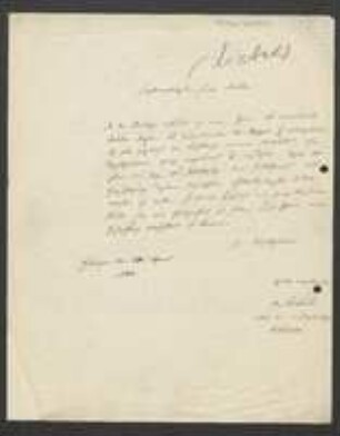 Brief von Carl Theodor Ernst von Siebold an August Emanuel Fürnrohr