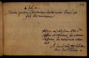 Hochstetter, Jakob Friedrich [Tübingen, 1701-1739].