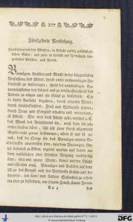 Fünfzehnte Vorlesung.