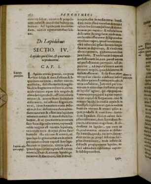 De Lapidibus. Sectio VI.