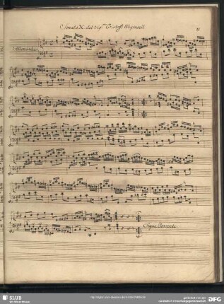 Sonata X. ... Wagenseil