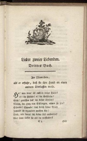 Lieder zweier Liebenden. Drittes Buch.