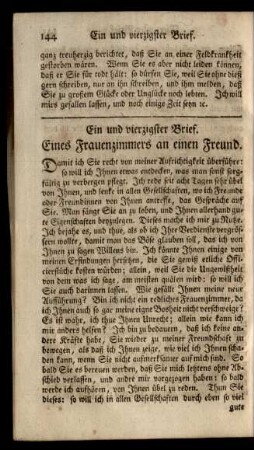 Ein und vierzigster Brief - Funfzigster Brief