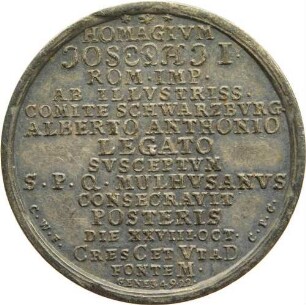 Mühlhausen - Huldigung der Stadt an Kaiser Joseph I.