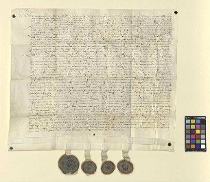 Vertrag zwischen dem Kloster Fulda, den Herren von Erthal, den Küchenmeister sowie der Gemeinde Mittelerthal über ihre jeweiligen Rechte in dem Ort.