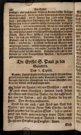 486-496, Das I. - V. Capitel