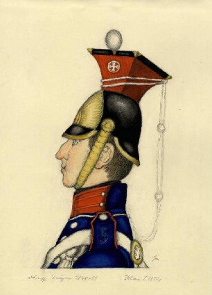 Uniformbild, Ulan der dänischen Armee (1848-1851)