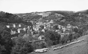 Glashütte, Stadtansicht : Glashütte. Stadtansicht