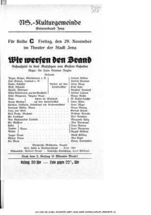Wir werfen den Brand