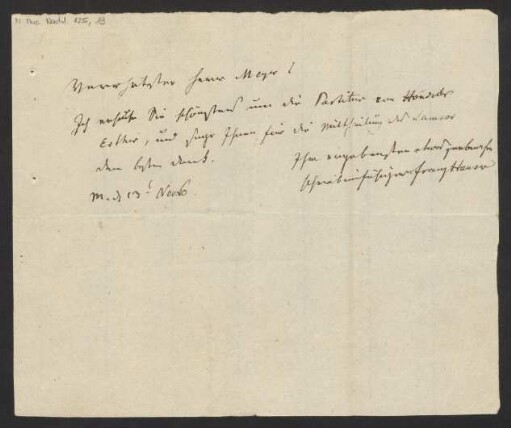 Brief an Julius Joseph Maier : 13.11.1860