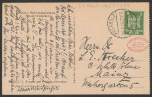 Brief an B. Schott's Söhne : 28.08.1926