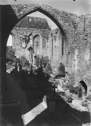 Bautzen. Ruine der Nikolaikirche. Inneres vom Chor aus