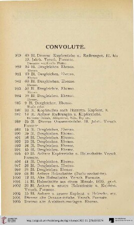 Convolute (Nr. 979-1015)