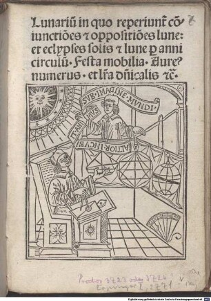 Lunarium sive coniunctiones et oppositiones lunae : 1497 - 1550