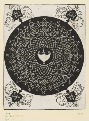 Knoten mit herzförmigem Schild, aus: "Sechs Knoten"