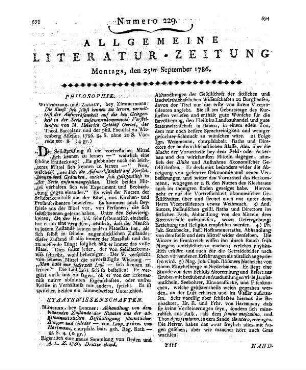 Materialien zur Statistik der Dänischen Staaten. Bd. 2. Aus Urkunden und beglaubten Nachrichten, nebst einer characteristischen Uebersicht der Dänischen Litteratur. [Hrsg. v. A. Hennings]. Flensburg, Leipzig: Korte 1786