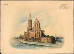 Thomaskirche, Berlin-Kreuzberg: Perspektivische Ansicht