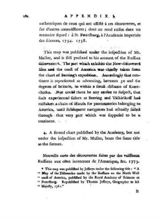 No. IV. List of the principal charts representing the Russian discoveries