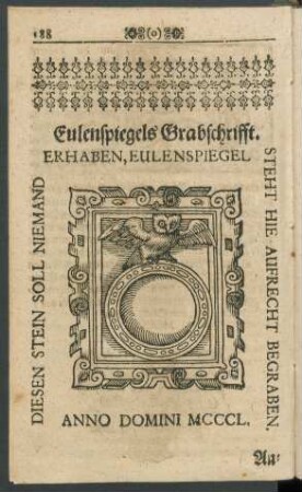 Eulenspiegels Grabschrifft