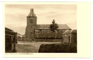 Nr. 243m: Dorf Nepvant nordöstl. Stenay. Kirche mit abgeschossener Turmspitze.