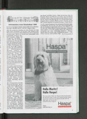 Informationen zum Kinderfest 1993