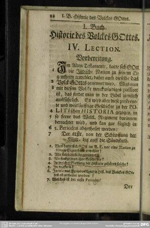 I. Buch. Historie des Volckes Gottes