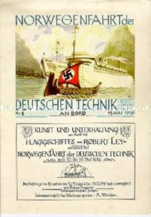 Werbeschrift mit Programm - Sachkonvolut