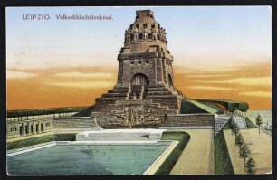 Leipzig. Völkerschlachtdenkmal. : Offizielle Denkmal-Karte