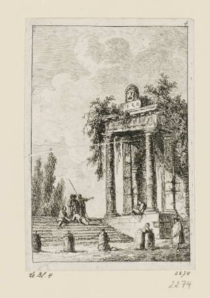 Treppe, Blatt 4 der Folge "Soirées de Rome"