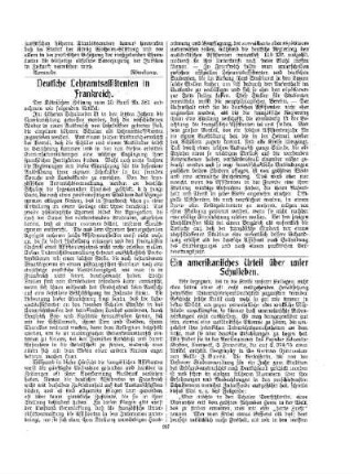 Ein amerkanisches Urteil über unser Schulleben