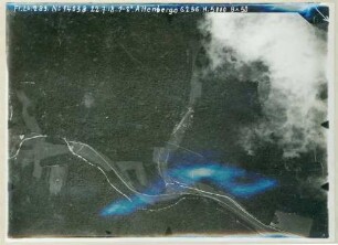 Foto der Batteriestellung Zillisheim südlich von Mülhausen (Luftbild)