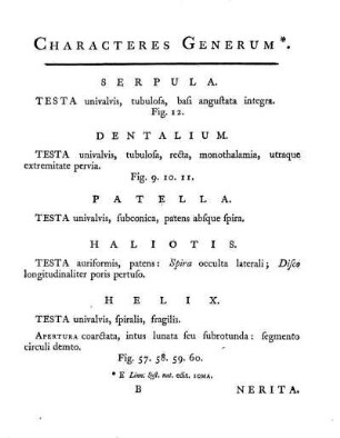 Characteres Generum