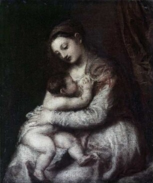 Madonna, das Kind säugend