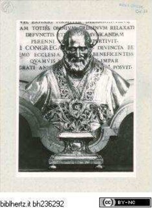 Silberbüste des heiligen Filippo Neri mit Reliquiendepositorium