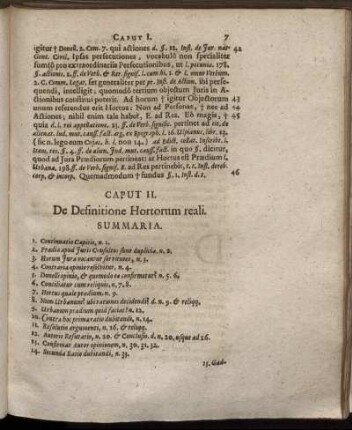 Caput II. De Definitione Hortorum reali.