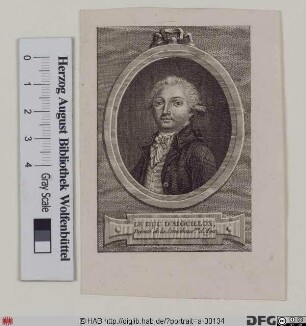 Bildnis Armand-Désiré du Plessis-Richelieu, duc d'Agenois d'Aiguillon