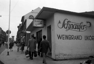Weinstube "Ursula" Ecke Waldhorn- und Kaiserstraße.
