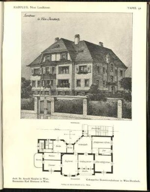 Gekuppeltes Beamtenwohnhaus in Wien-Dornbach