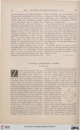Verzierung spätgothischer Gewölbe