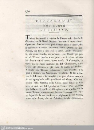 Capitolo IV. Del Gusto Di Tiziano.