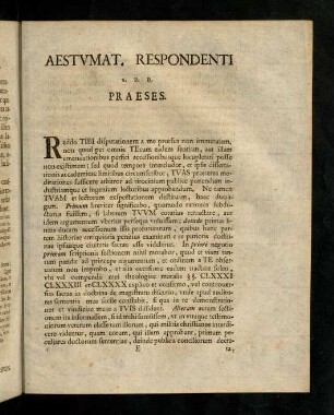 Aestumat. Respondenti.