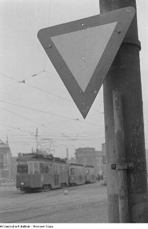 Verkehrszeichen in der Innenstadt