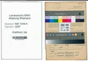 Entnazifizierung Ida Krahforst , geb. 25.05.1889 (Geschaeftsinhaberin)