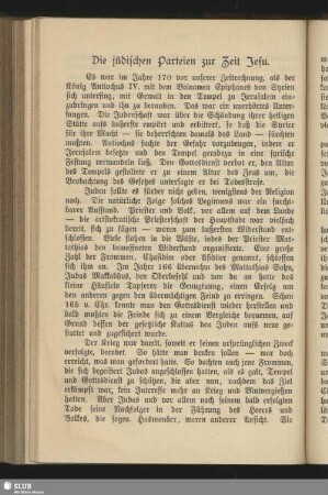 Die jüdischen Parteien zur Zeit Jesu