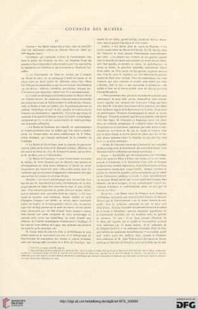 Courrier de musées