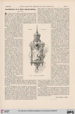Innen-Dekoration auf der Wiener Kongreß-Ausstellung