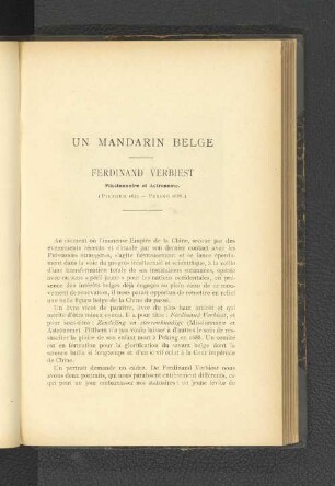 Un Mandarin Belge.