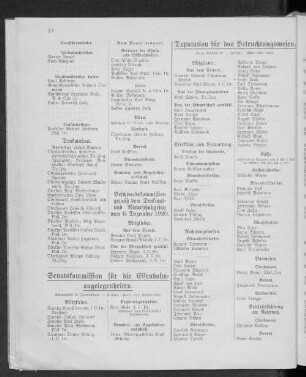 Deputation für das Beleuchtungswesen.