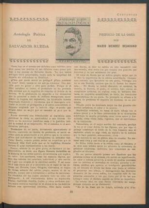 Antología poética de Salvador Rueda - Prefacio de la obra